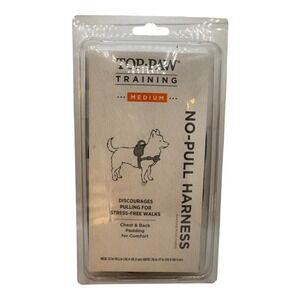 Top Paw Training non-pull harness Medium Black 24-50 Lbs